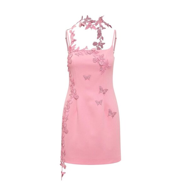 Blumarine Dresses & Skirts - Blumarine Floral Embroidered Slip Dress Style 2A206A in Pink
